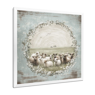 «Farm Farms Family Selfie I», reproduction d'art de ferme