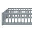Double Twin Floor Bed With Fence And Guardrails-881424615