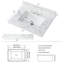 31"X22"Bathroom Vanity Top,Sintered Stone Carra White   Barthroom Vanity Sink Tops With Rectangular Undermount Ceramic Sink With Vanity Backsplash, Three Faucet Hole