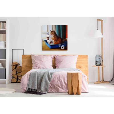 «Kitty Throne» par Lucia Heffernan, art mural sur toile