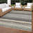 Machine Washable Indoor/Outdoor Chantille ACN2823 Stripes Rug-686625695-686625694