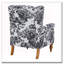 Fauteuil d'appoint à dossier haut