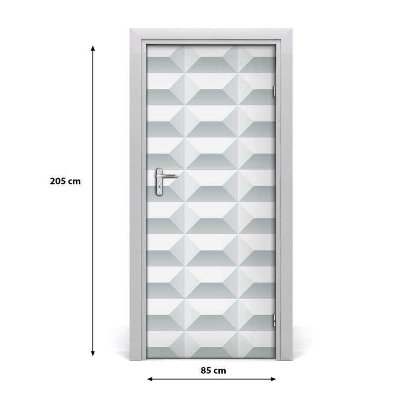 Geometric Background Door Decal