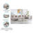 Culford 6Pc Double Chaise Sectional Sofa with Interchangeable Legs