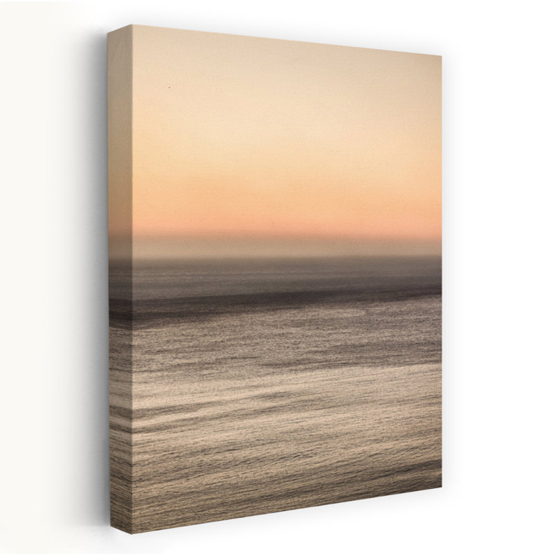 Art contemporain contemporain côtier minimaliste moderne, H 48 po x l 32 po