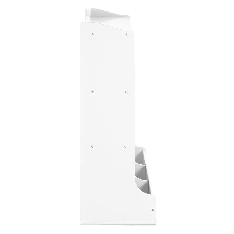 White Wooden Kids' Toy Storage Organizer with Cubbies