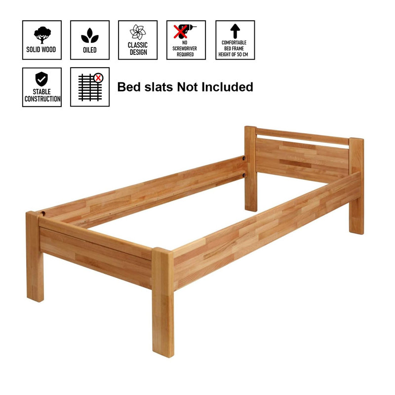 Nero Senior Bed Solid Wood, 90cm x 200cm