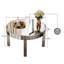 Table basse ronde avec miroir cannelé Sliver