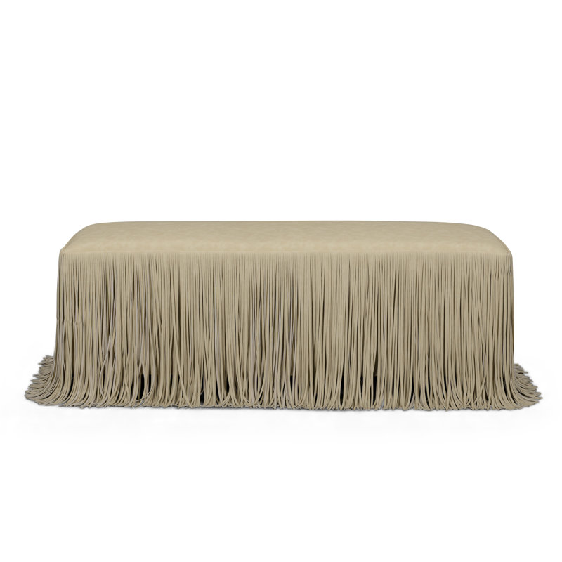 Banc en cuir Shag Me, Beige