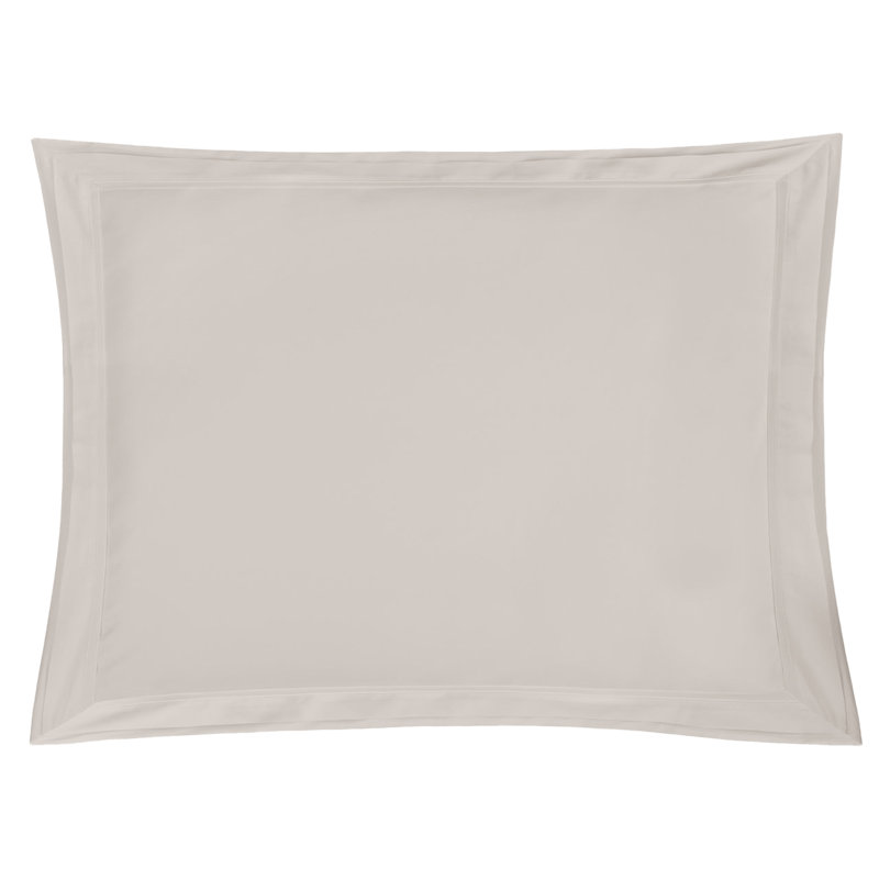 Estate 100% Cotton Sateen Shams, Euro, latte/ latte