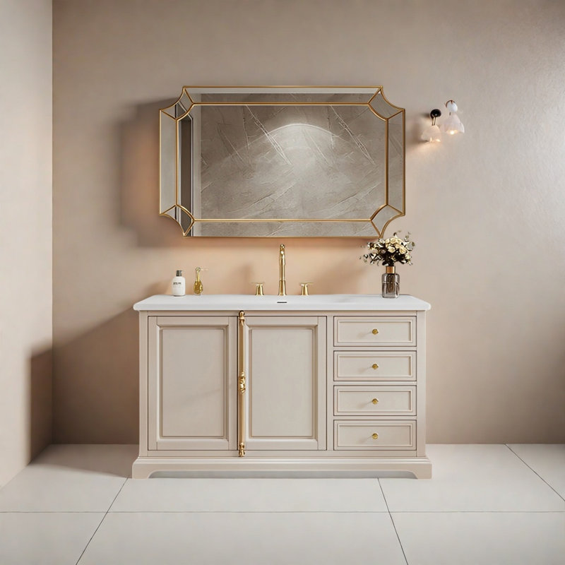American modern style bathroom cabinet, 47""