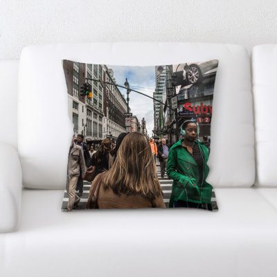 Microsuede Reversible Throw Pillow