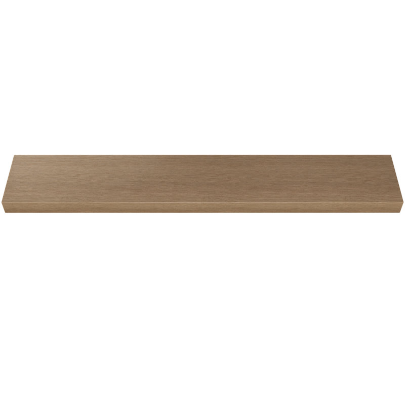 Rift White Oak Floating Shelf, Brown Wood