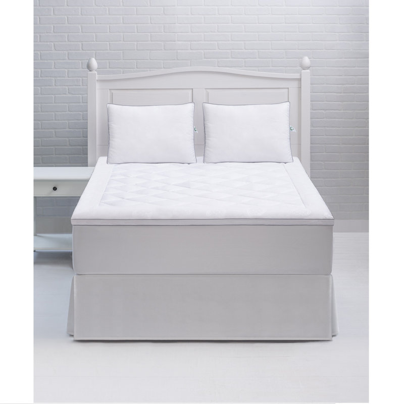 Villarreal 1'' Down Alternative Mattress Pad, White, Twin XL