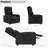 Fabric Recliner Chair, Single Reclining Sofa With Thicker Seat Cushion And A Side Pocket, Home Theater Seating With Adjustable Backrest And Footrest, For Living Room, Linen Black-146872736