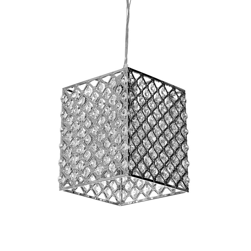 Luminaire suspendu carré unique à 1 lumière Kody