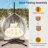 Hammock Chair with Stand, Hanging Egg Chair, PE Rattan, Iron Frame, Foldable, Removable Cushion-510774939-510774936