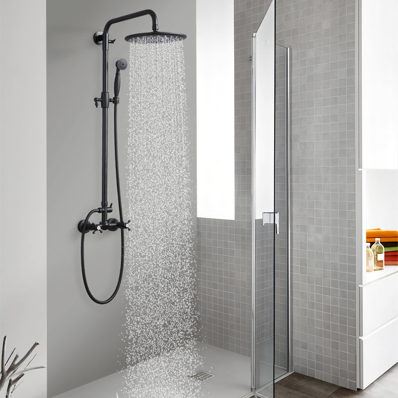 Wall-Mounted Exposed Shower System，Complete Shower System with Shower Valve