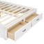Lit plateforme double avec 6 tiroirs de rangement-398328093