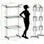 126cm Rolling Clothing Rack-1422465263
