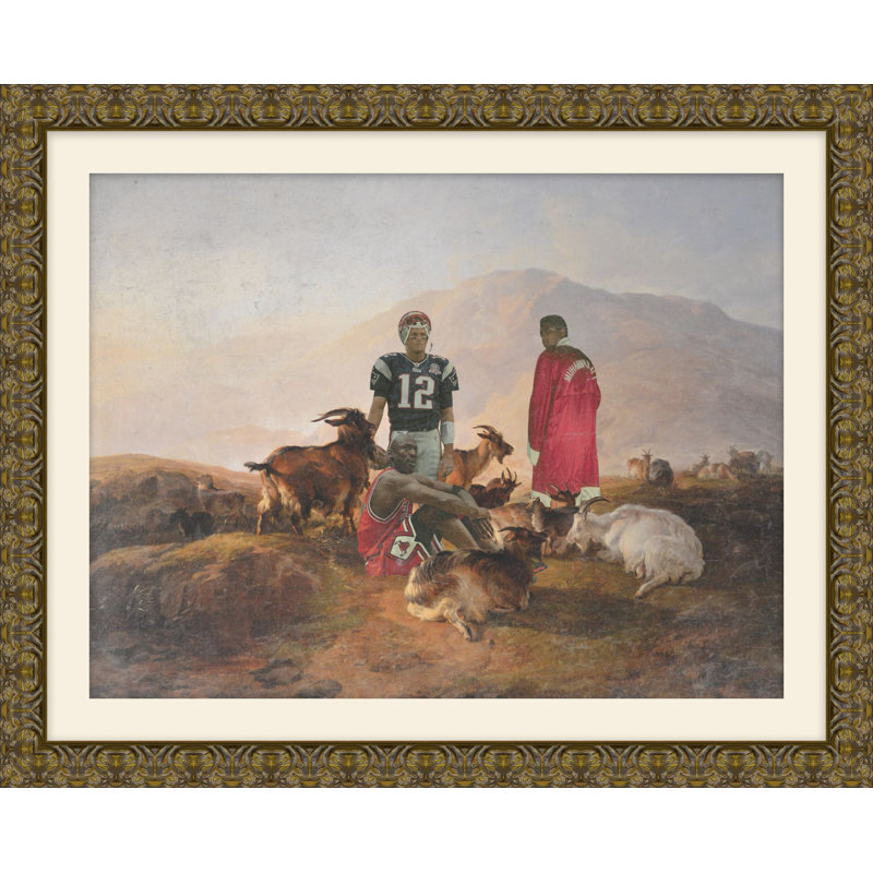 GOATS 1 Print by Jason Brueck, 15.5" H x 17.5" W