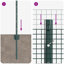 Vidaxl Fence With Posts Steel-116797794-116797802