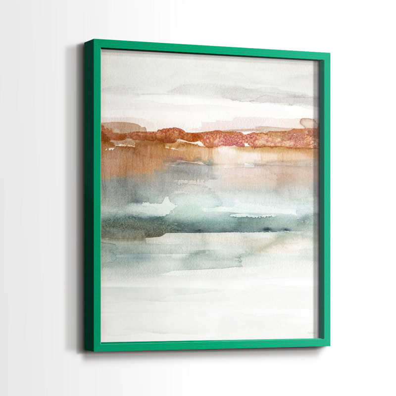 «Cinnabar Sundown», reproduction encadrée - bois massif, H 15 po x l 12 po, Vert
