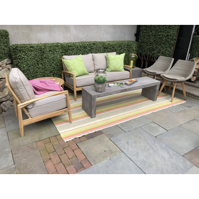 5 - Person Patio Conversation Set with Sunbrella® Cushions