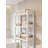 3-Tier Over The Toilet Storage Rack Freestanding With 4 Hooks White-778318922
