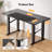 4 Legs Standing Desk With Dual Motor, 55 X 28 Inch Adjustable Height Desk With Power Outlets & LED Lights, Home Office Computer Workstation Sit Stand Up Desk With 3 Memory Preset