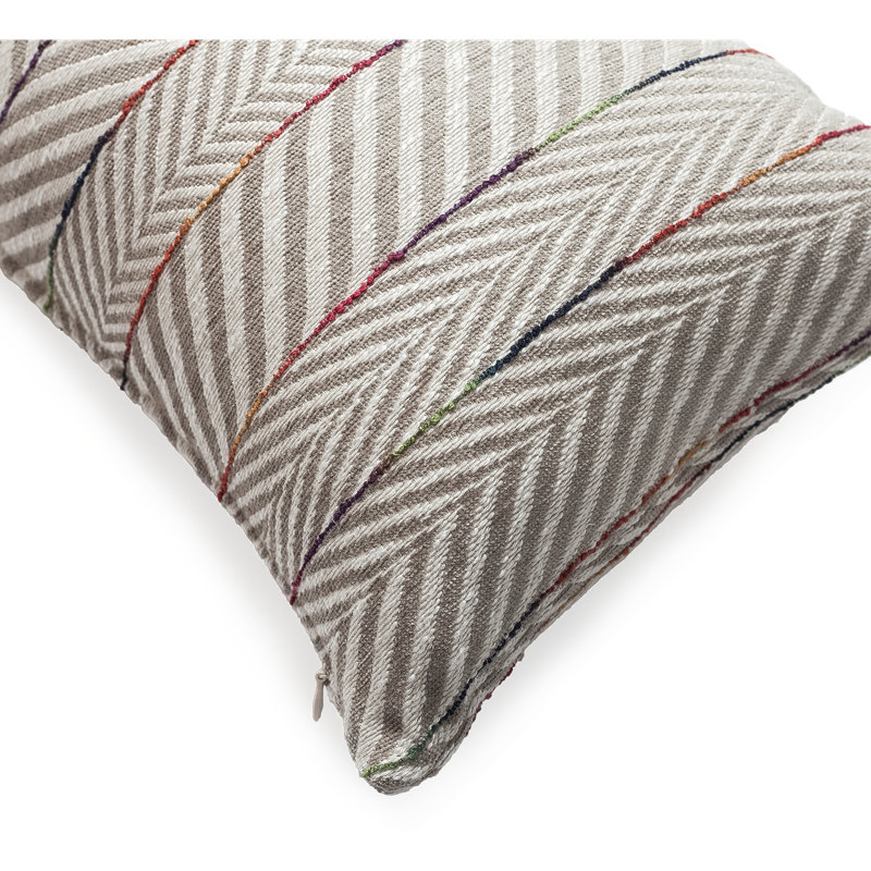 Striped Rectangular Lumbar Cushion