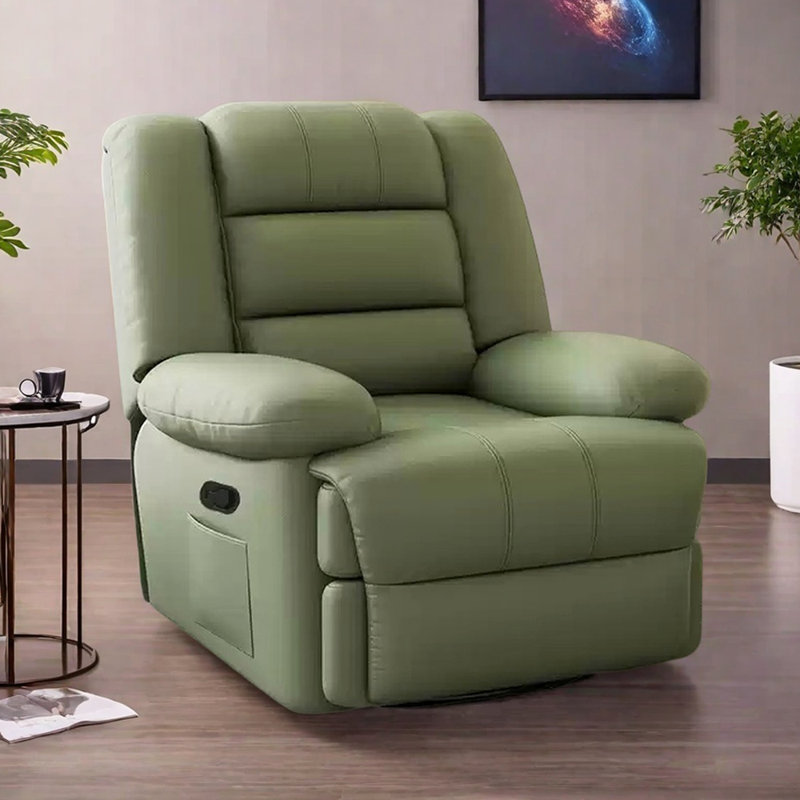 Fincher, Green Faux Leather