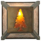 Rustic Lodge 1 - Light Flush Mounted Sconce