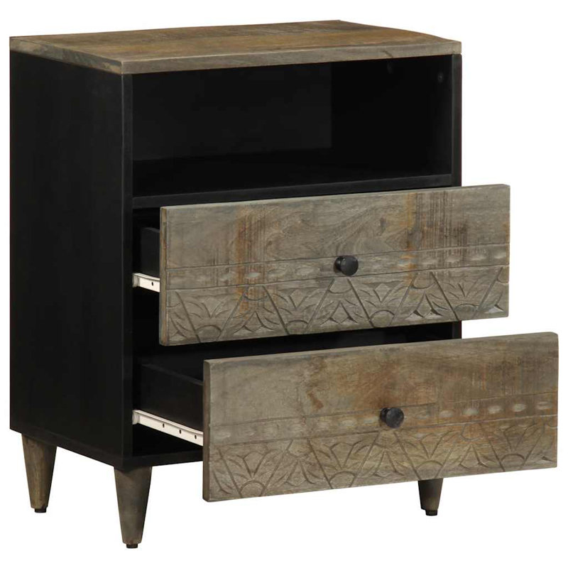 50cm W Metal Bedside Table