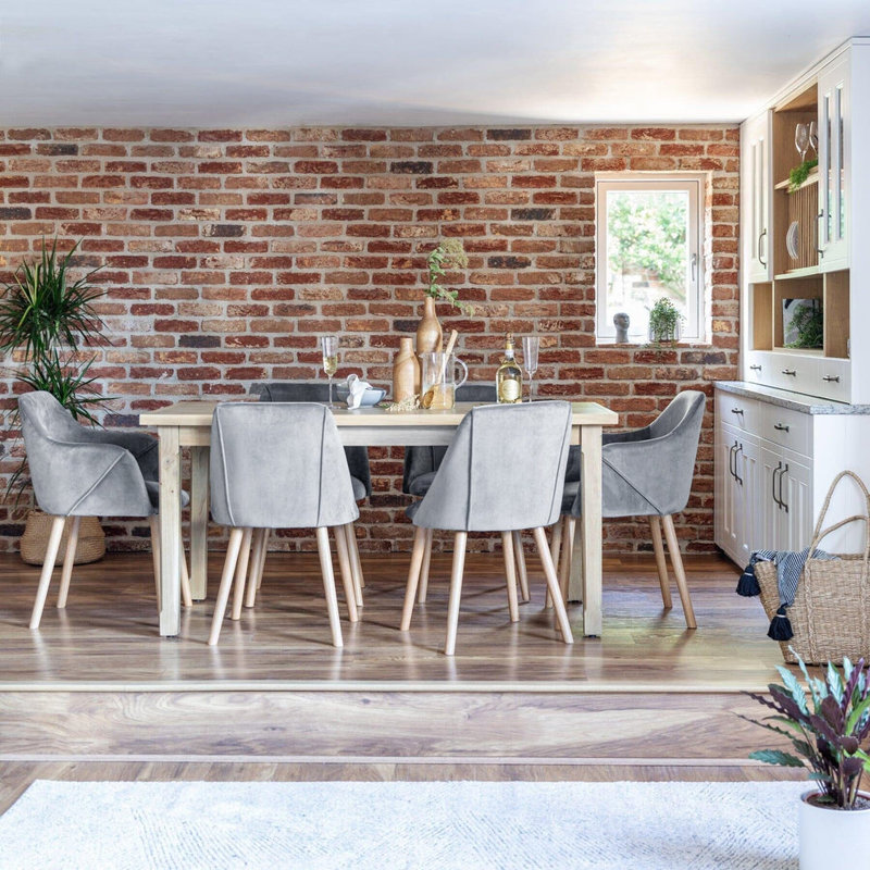 Culebra ELLA 6 - Person Dining Set, Grey/Oak