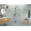 Halo 47 in. x 37 in. x 78 in. 90-degree Fully Frameless Glass Hinged Shower Enclosure
