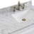 Safia 37'' Single Bathroom Vanity with Carrara Marble Top