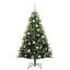 Artificial Hinged Christmas Tree 150 LEDs Green-655661764-655661760