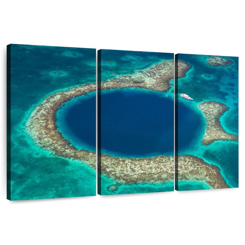 Grand trou bleu des Caraïbes, H 20 po x l 33 po
