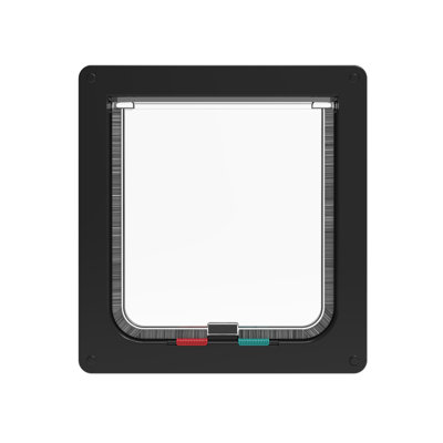 Hakuna W x H Plastic Window Mounted Door Mounted Wall Mounted Sliding Door Insert Electronic Pet Door