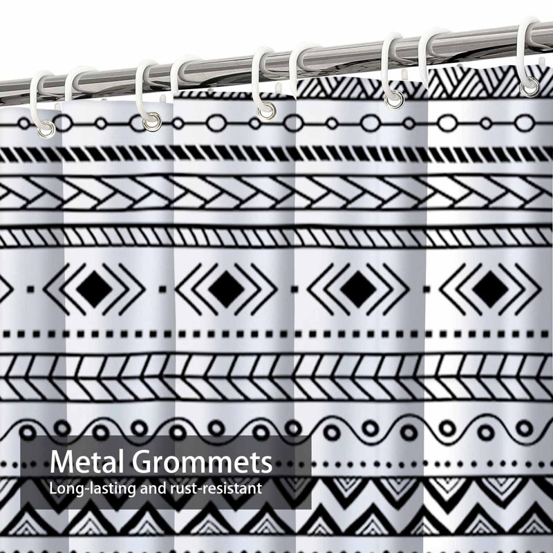 Rideau de douche Aztec, L 72 po x l 72 po
