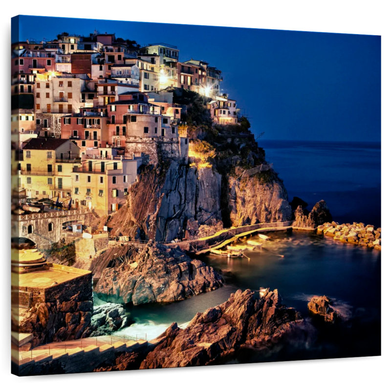 Gillard Manarola au Cinque De Terre, Italie, H 30 po x l 30 po