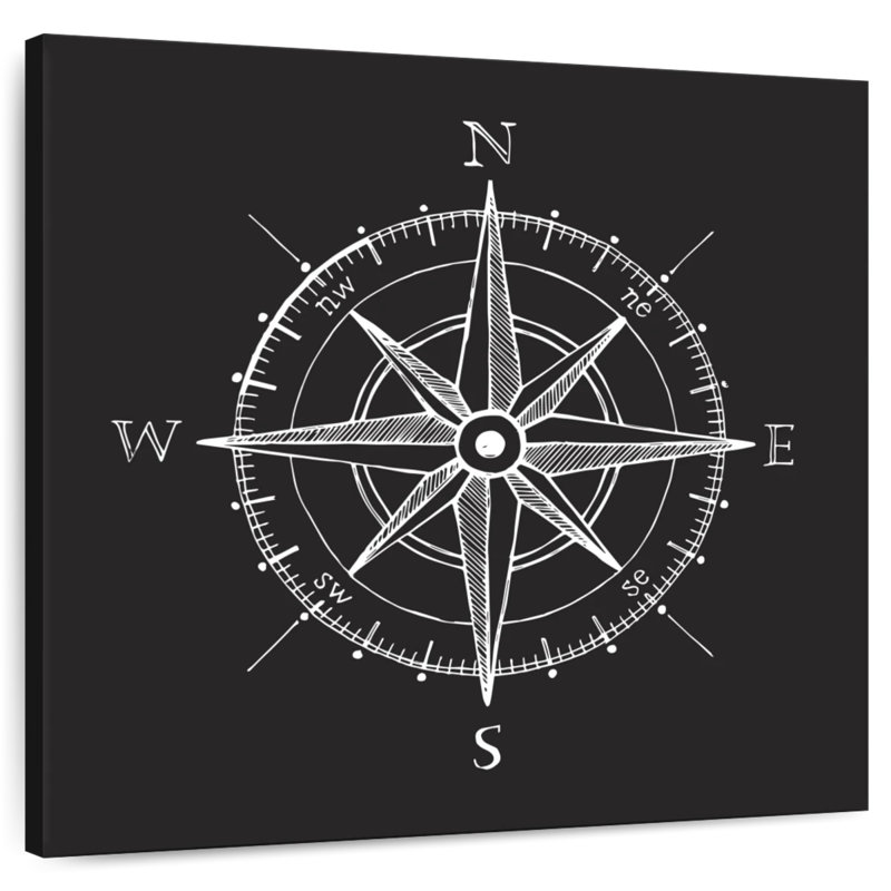 Aletra Simple Compass Rose, 24" H x 24" W