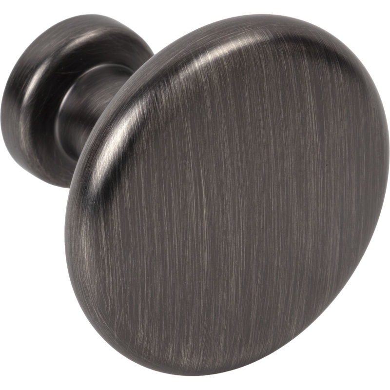 Weser 1-3/8" Diameter Mushroom Knob, Brushed Pewter