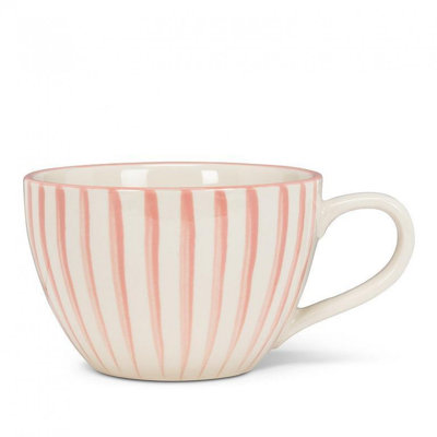 Tasse à latte rayée