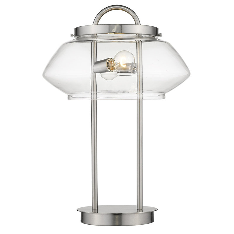 Mathes Metal Table Lamp, Satin Nickel