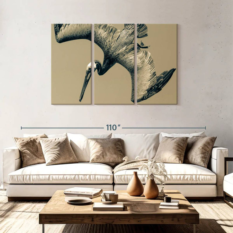 Brampt Flying Pelican, 48" H x 74" W