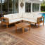 Ensemble de 4 canapés d'extérieur en bois d'acacia,-968200911