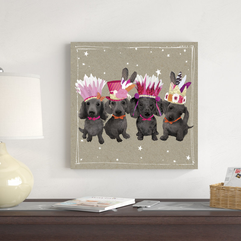 Fancypants Wacky Dogs VII, H 20 po x l 20 po x P 1,25 po