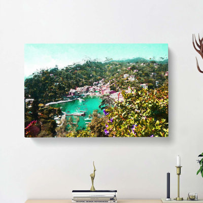 Portofino In Italy - Wrapped Canvas